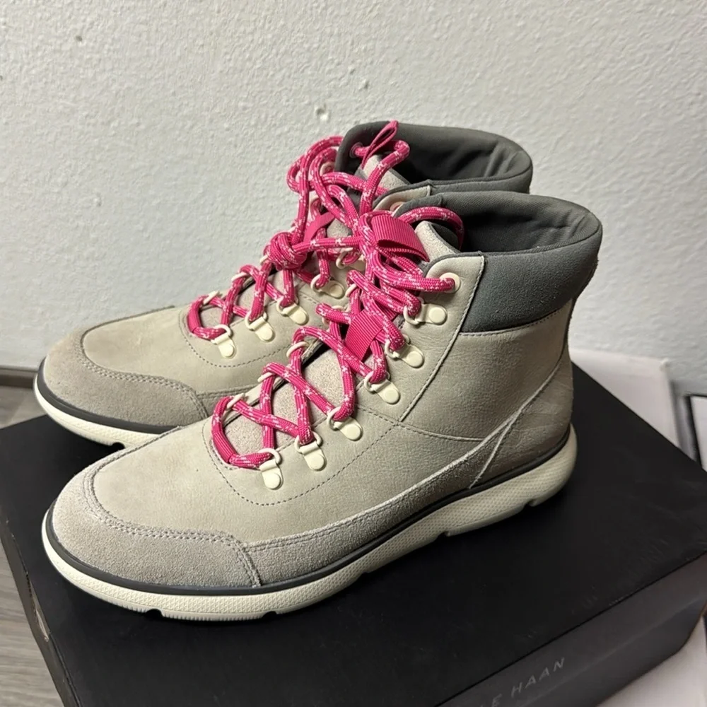 COLE HAAN Women’s ZeroGrand Omni Hiker Boot Dove Gray Winter Boots